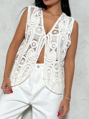 CHALECO CROCHET MUJER